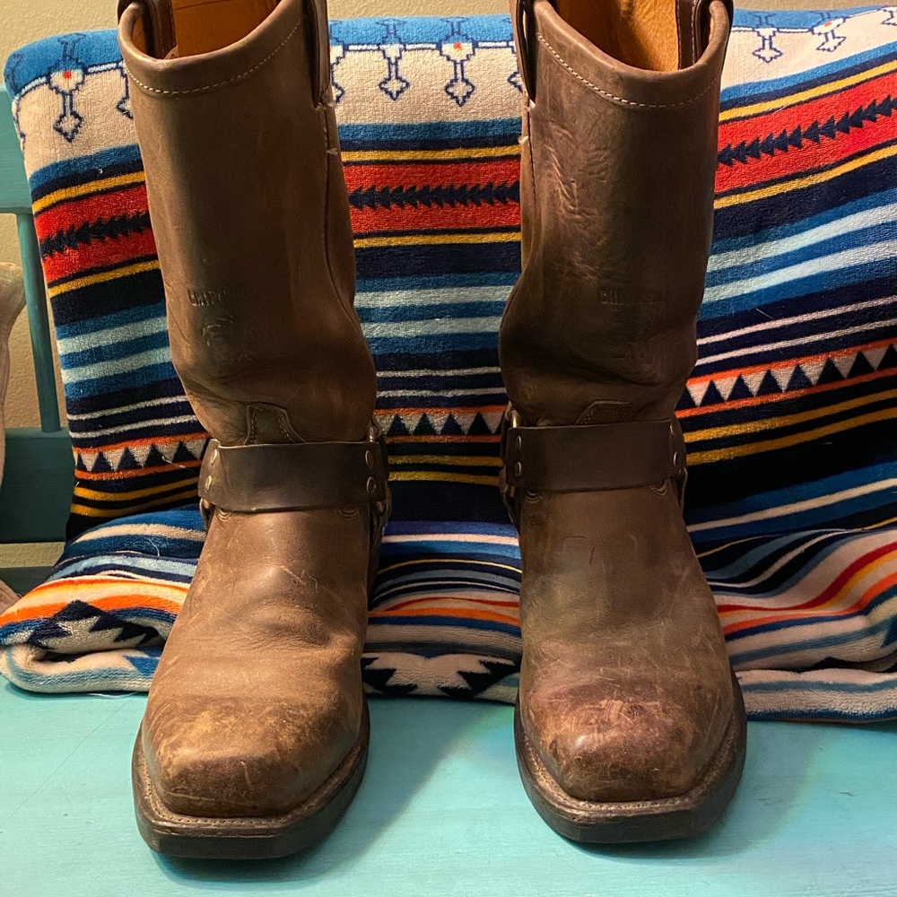Chippewa Brown Leather Harness Engineer Boots